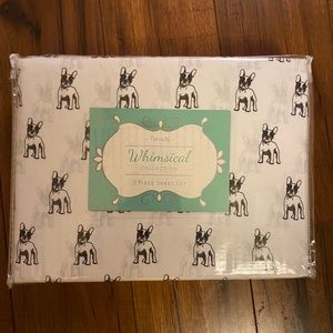 Whimsical collection twin xl bulldog sheets